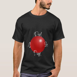 Julhelg Rudolf Ren Röd Nosa Jakt T Shirt