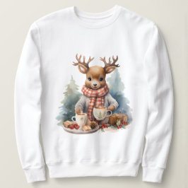 Julhelg söt illustration hoodie t shirt