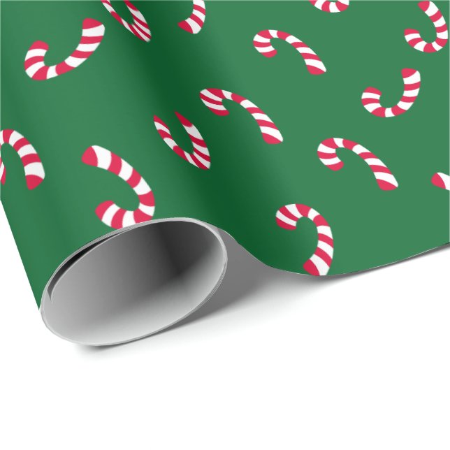 Julhelgdag för candy cane | presentpapper (Rullad Hörn)