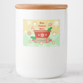 JulHelgdagar Baking Anpassningsbar Food Label Mat Etiketter