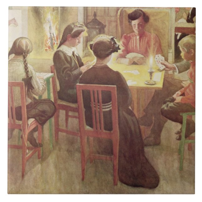 Julhelgdagar, pub. i "Lasst Licht Hinin" (", Kakelplatta (Framsidan)