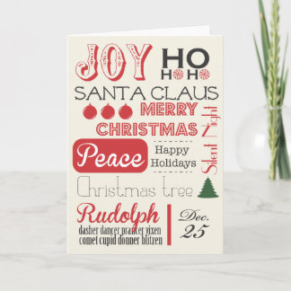 Julhelgdagkort Helgkort