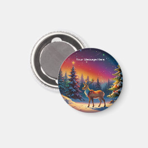 Julhelgen för julvinter Wonderland Magnet