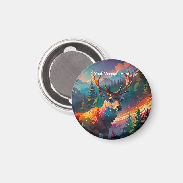 Julhelgen för julvinter Wonderland Magnet (Front/Back)