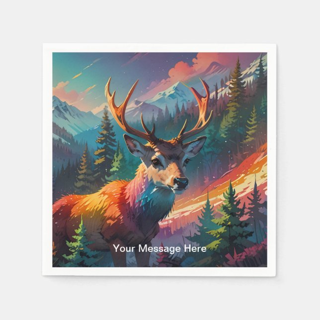 Julhelgen för julvinter Wonderland Pappersservett (Framsidan)