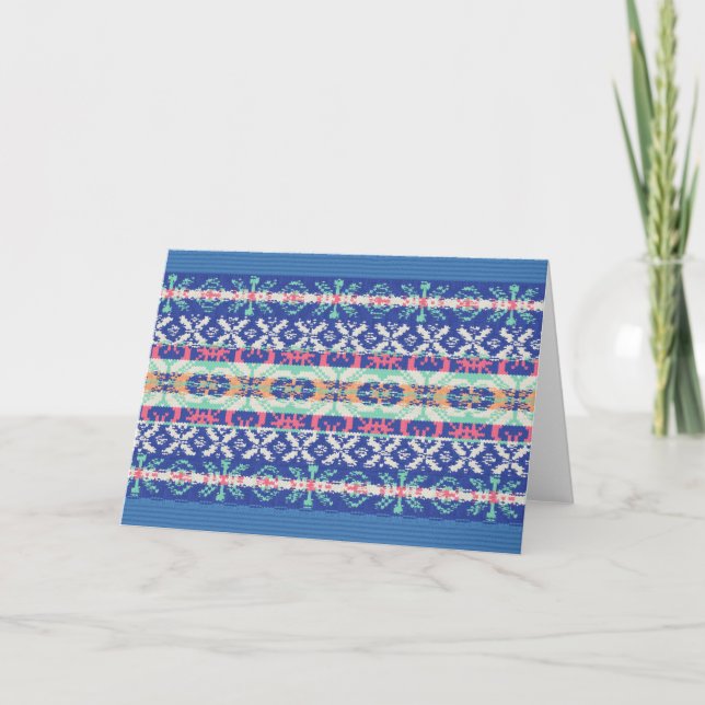 Julhelgens hälsningskort kort (Framsida)