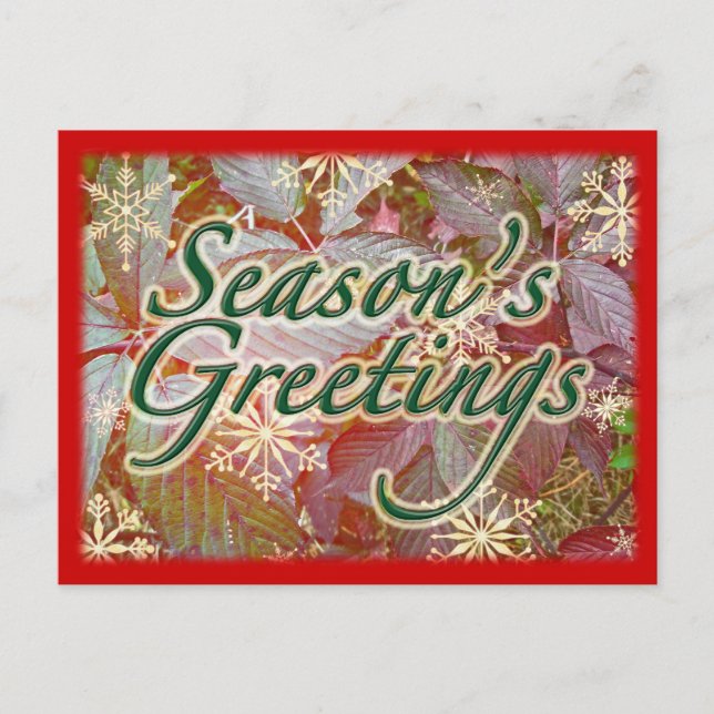 Julhelger för hösten Brambles Helg Vykort (Framsida)