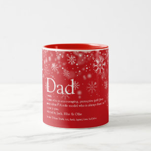 Julhelger Pappa Pappa Far Definition Kul Två-Tonad Mugg