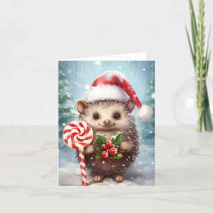 Julhelgjulsk Hedgehog Helgkort