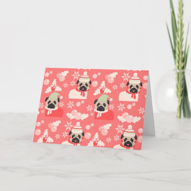 Julhelgmopskort Helgkort (Framsida)