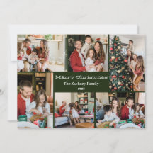 Julhelgsskript Familjefotocollage