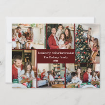 Julhelgsskript Familjefotokollage