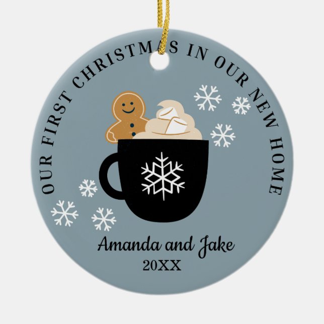 Julhem Julgransprydnad Keramik (Framsidan)