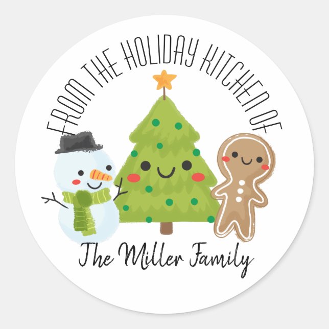 Julhemmärkets etiketter (Framsida)