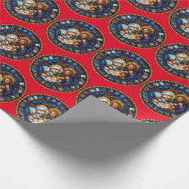 Julhistorien - Röd utrullning Papper Presentpapper