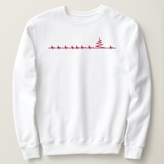 Julhjärta Sweatshirt T Shirt (Design framsida)