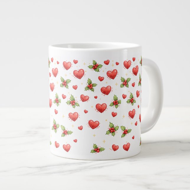 Julhjärtan & Julmugge Mugg Jumbo Mugg (Framsida höger)