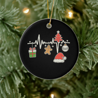Julhjärtat Sjuksköterska Xmas Högtidsperiod Julgransprydnad Keramik