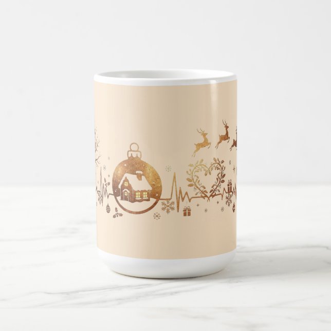 Julhjärtklapp Holiday Design Kaffemugg (Center)