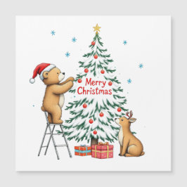 Julhjortar och björn