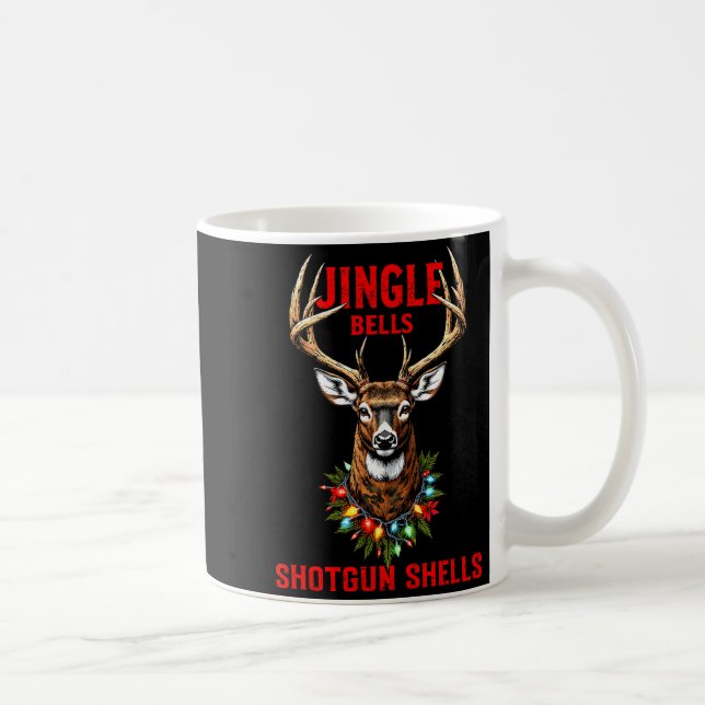 Julhjortjakt Dashing Through Snow Jingle Kaffemugg (Höger)