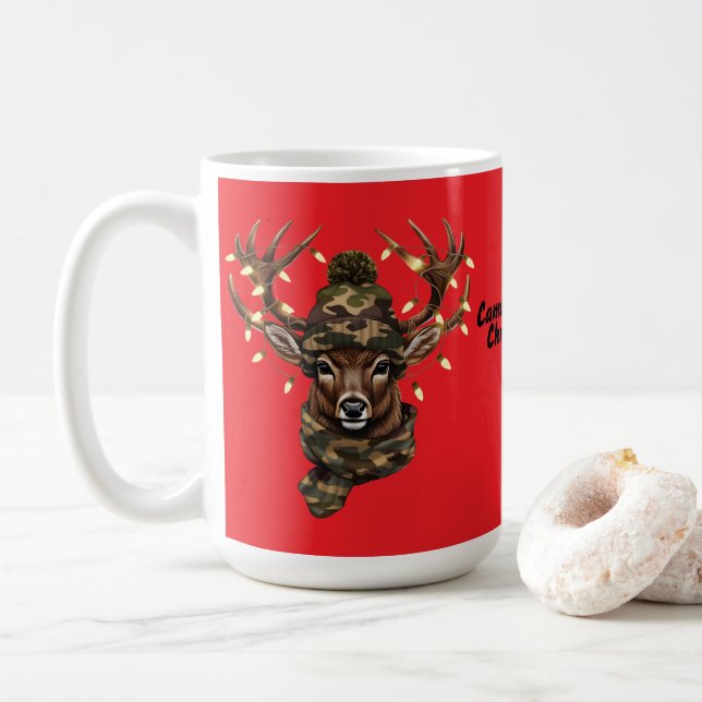 Julhjortsmugg Kaffemugg (Med munk)