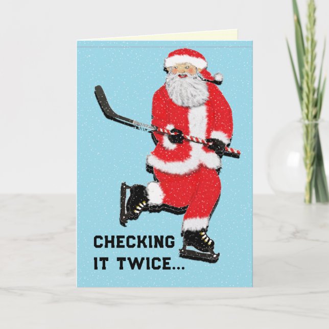 Julhockey Helgkort (Framsida)