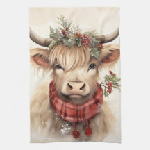 Julhögland Cow- Kitchen Towel