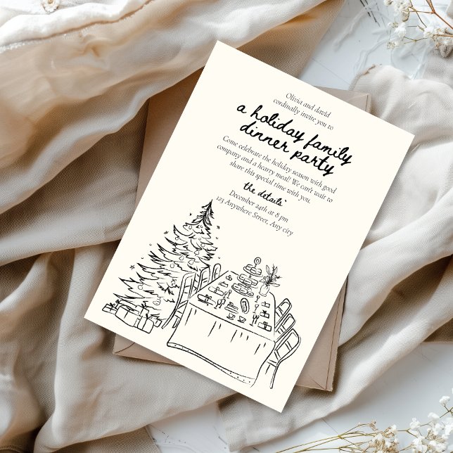 Julhögtid Julfest Middag  Inbjudningar (Skapare uppladdad)
