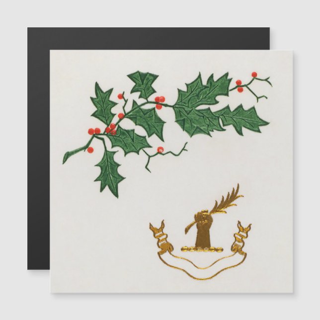 Julholly gren helgdag (Fram/baksida)