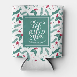 Julholly hjort och Typografi-Låt det snöa