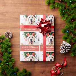 Julhund Foto Glad Pawlidays Presentpapper