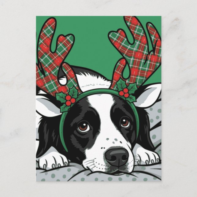 Julhund Helg Vykort (Framsida)