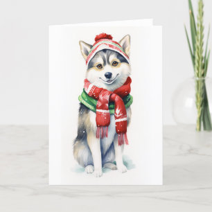 Julhund, Höckhund, BLANK Helgkort