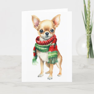 Julhund, Högtidschihuahua BLANK Helgkort