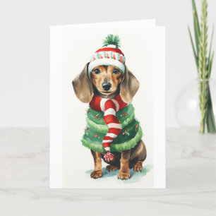 Julhund, Högtidshund (räv) BLANK Helgkort