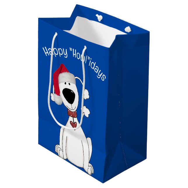 Julhund Humor On Blue (Framsidan Vinklad)