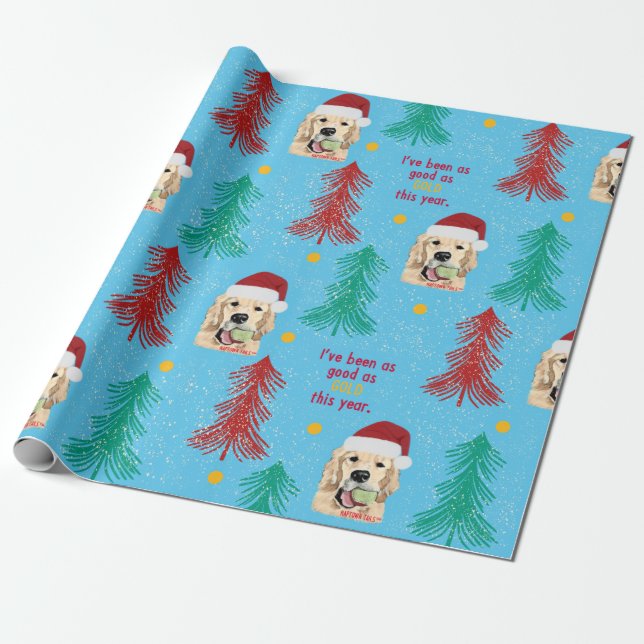Julhund Presentpapper med Tema (Utrullad)