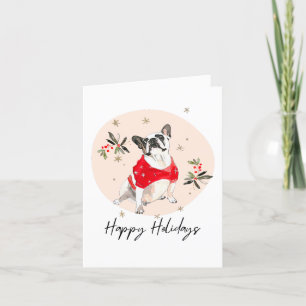 Julhund Rolig Retro Bild Helgkort