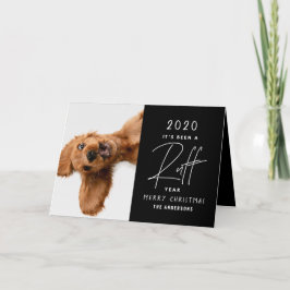 Julhund rolig ruff årssammanfattning kort