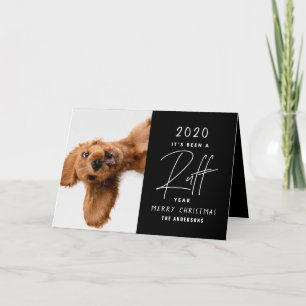 Julhund rolig ruff årssammanfattning kort