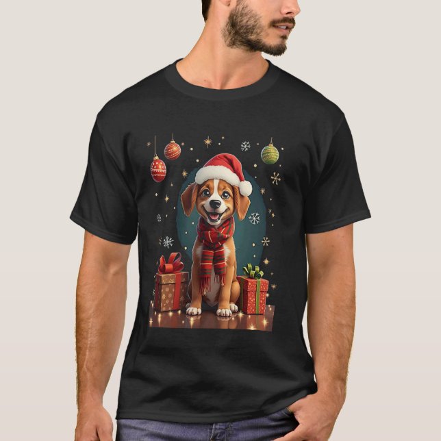 julhund t shirt (Framsida)