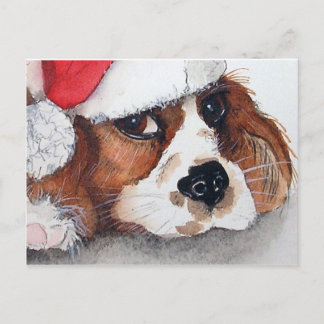 Julhund valp vykort. vykort