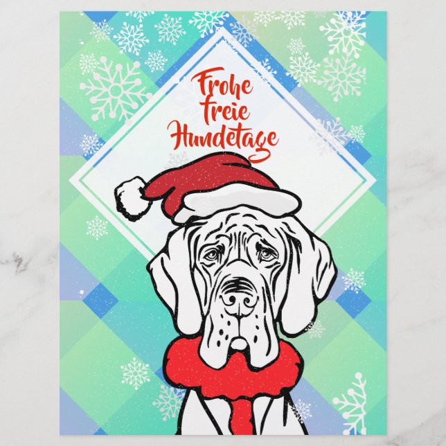 Julhund Vandrande Flygblad (Framsidan)