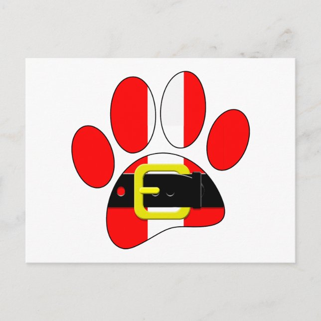 Julhund Vykort (Framsida)