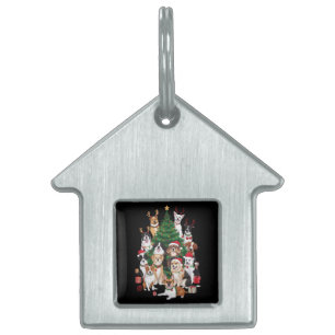 Julhundar Hundälskare Holiday Hundmamma  ID-bricka Husdjur