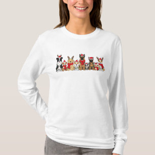 Julhundar Söt Holiday Valp T Shirt