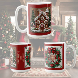 Julhus av pepparkakor - anpassningsbart kaffemugg