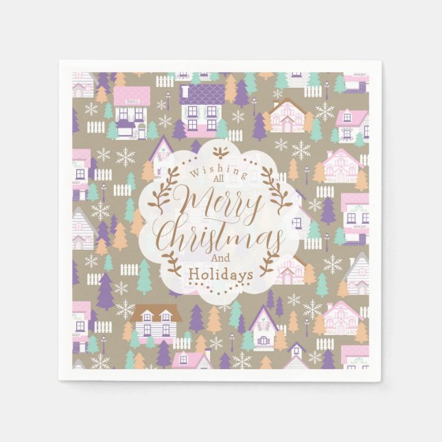 Julhus Brown Pappersservett (Framsidan)