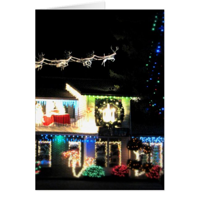 Julhus Hälsningskort (Framsidan)